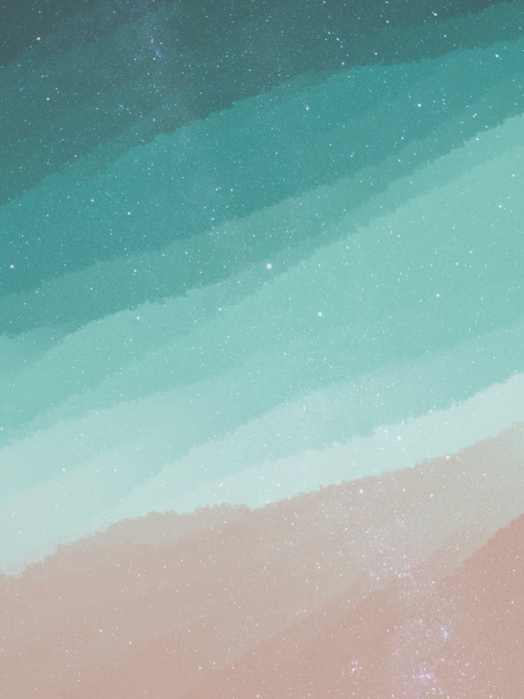 Minimal art abstract beautiful beachside watercolor painting