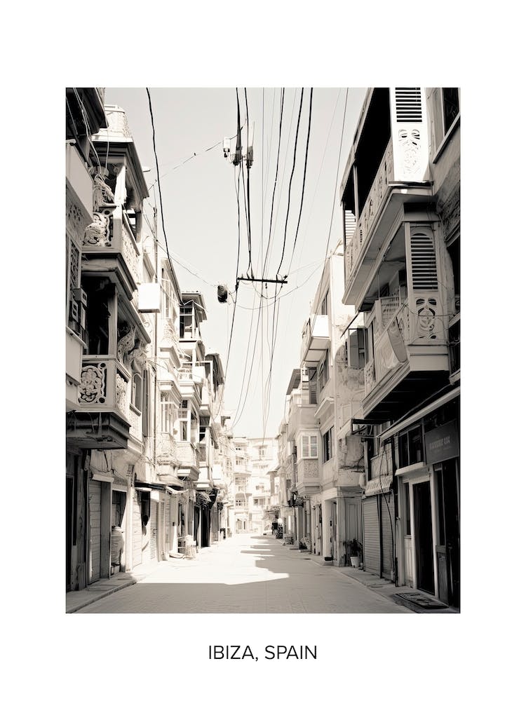 Poster Of Kusadasi, Turkey, Photography In Black And White 4