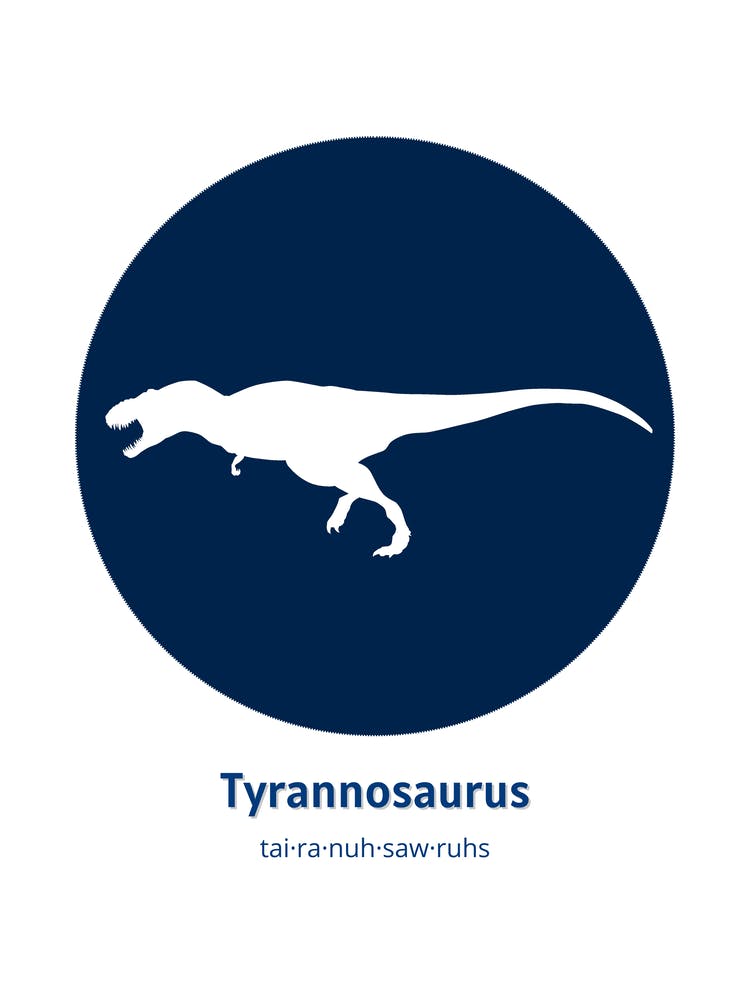 Dinosaur Tyrannosaurus Blue Nursery