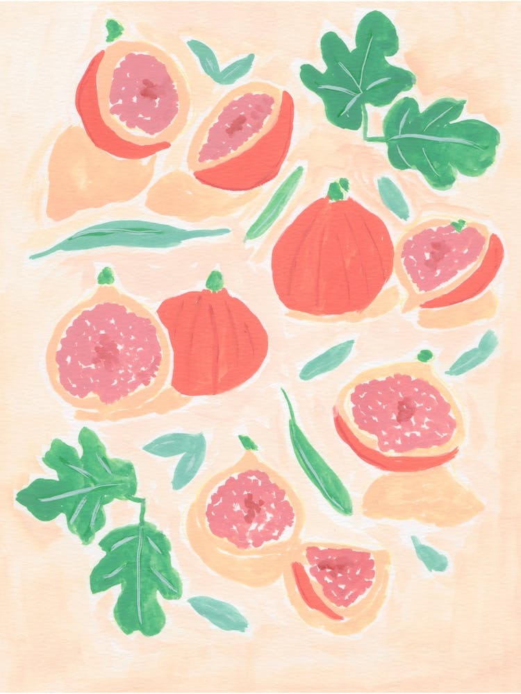 Figs Fruit Painting