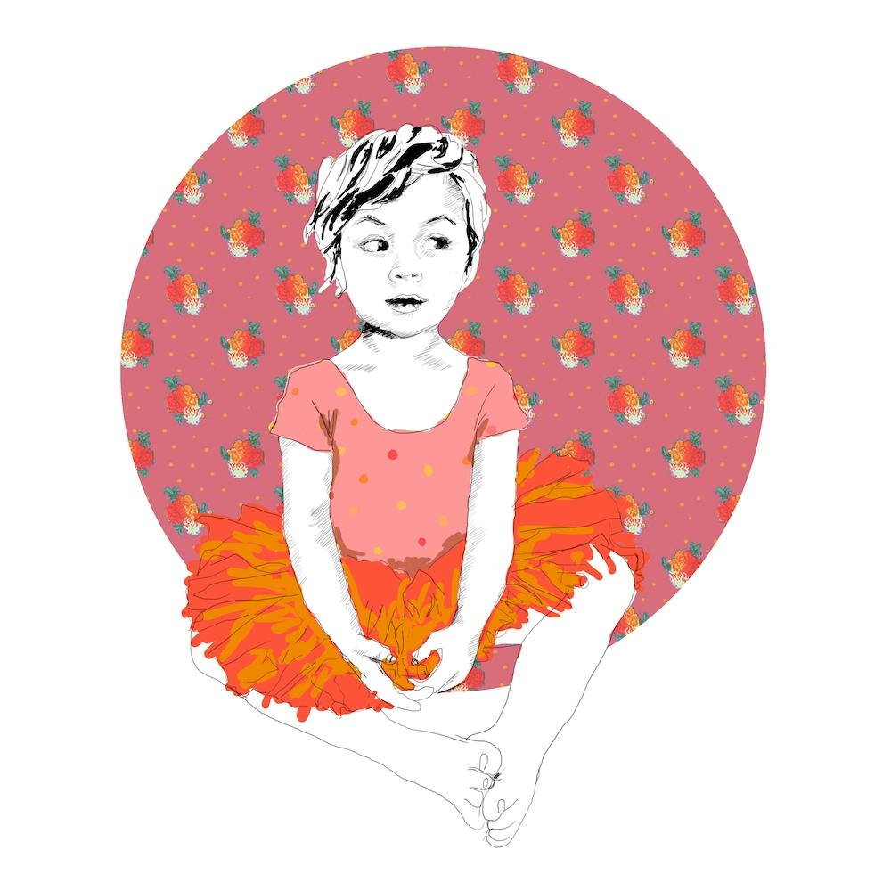 Danseuse Pink Square