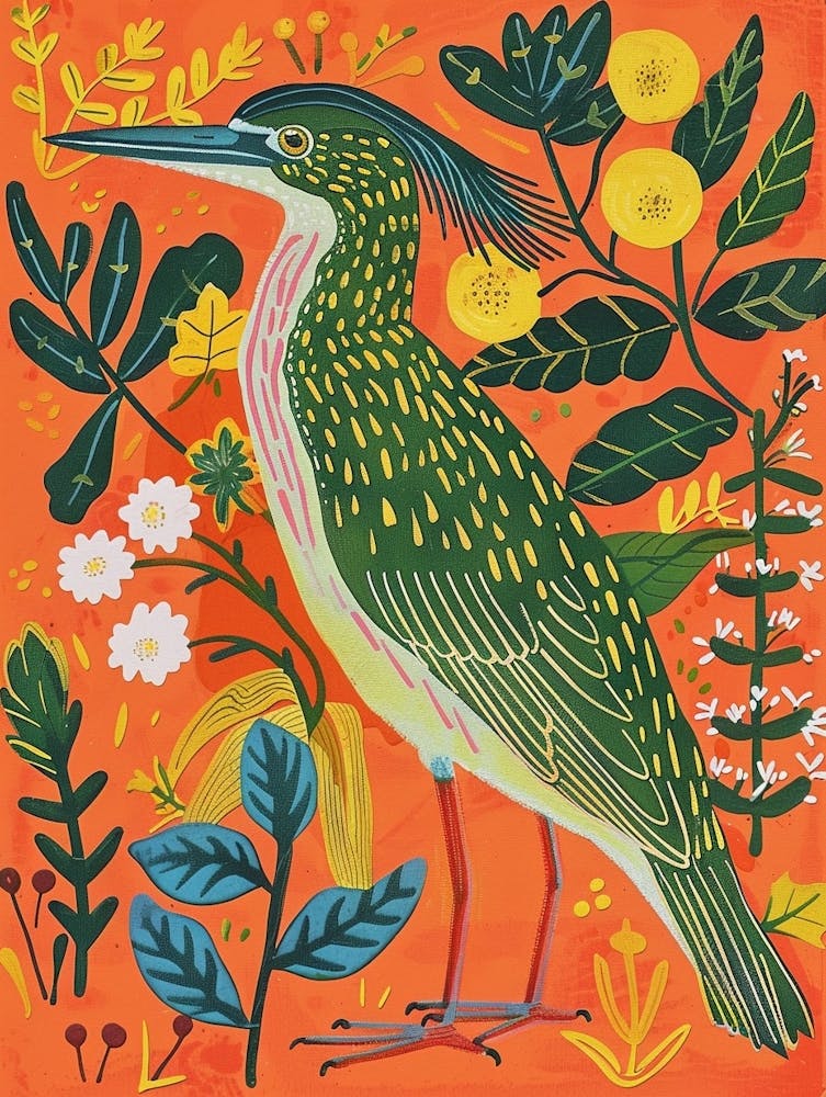 Spring Birds Green Heron