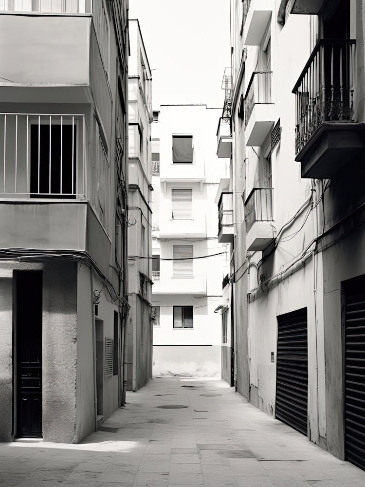 Malaga, Spain, Black And White Photography 4
