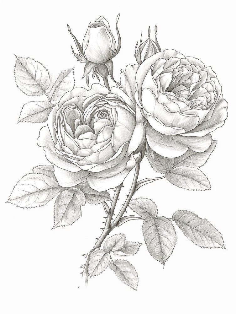 Roses Sketch 41