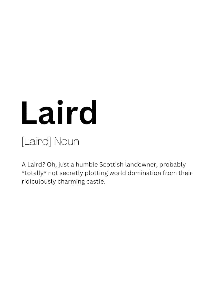 Laird Definition Meaning