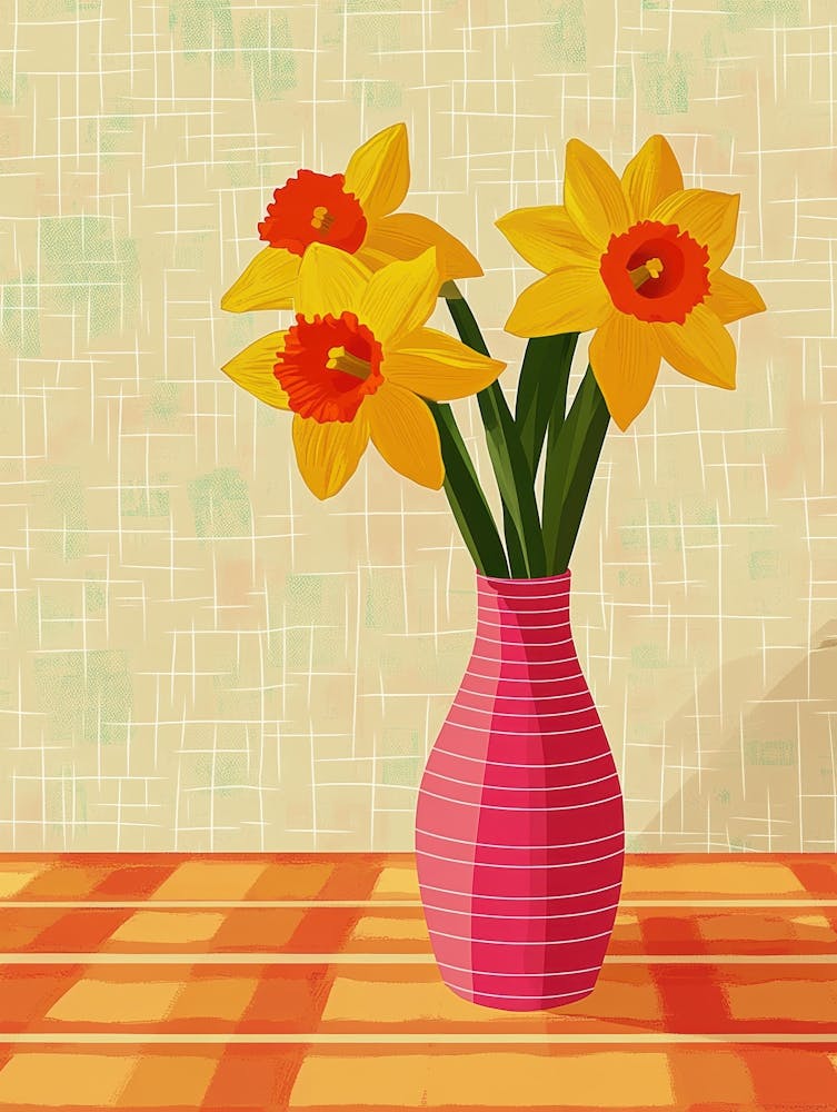 Daffodils In A Vase 14