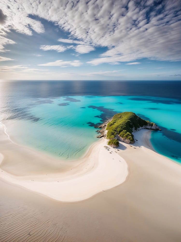 White Sandy Beach - Coastline - Sea Wave 1