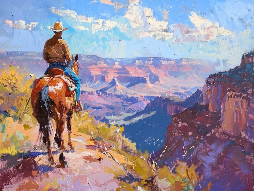 Cowboy In Zion National Park Utah 2