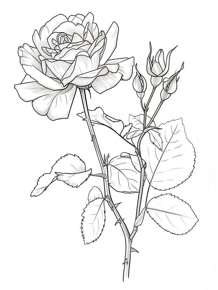 Roses Sketch 25