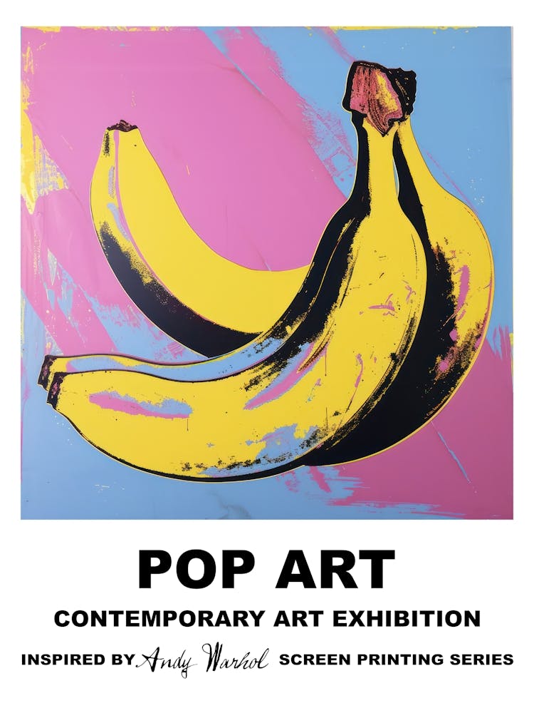 Poster Bananas Pop Art 2