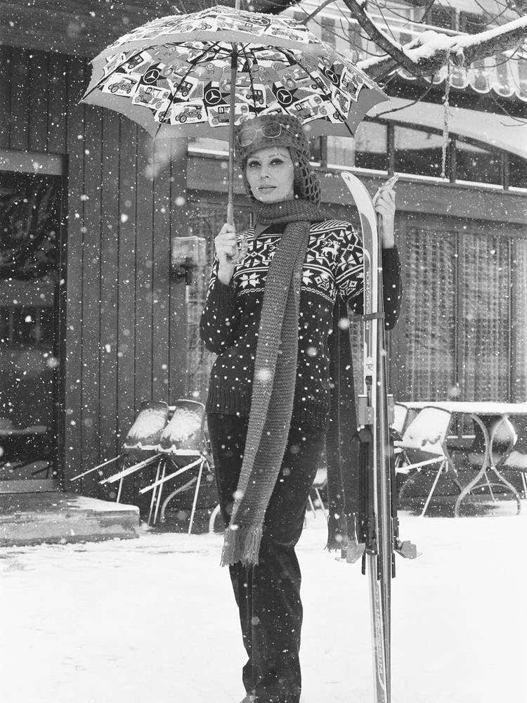 Sophia Loren On Location In Austria During The Filming Of The Mgm Movie