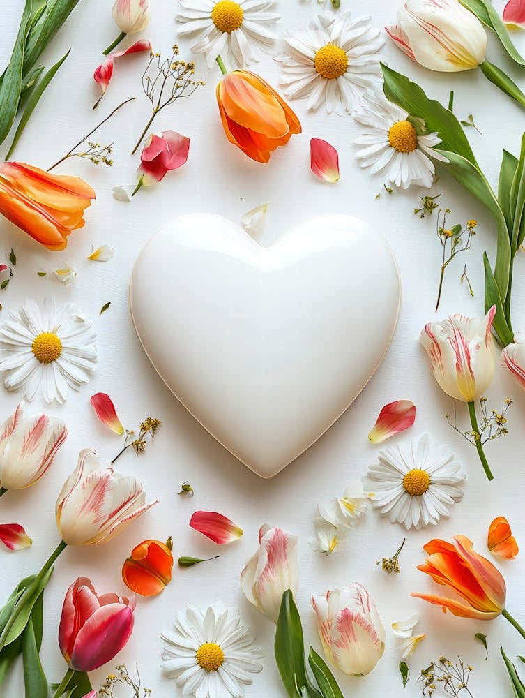 Heart With Flowers 5