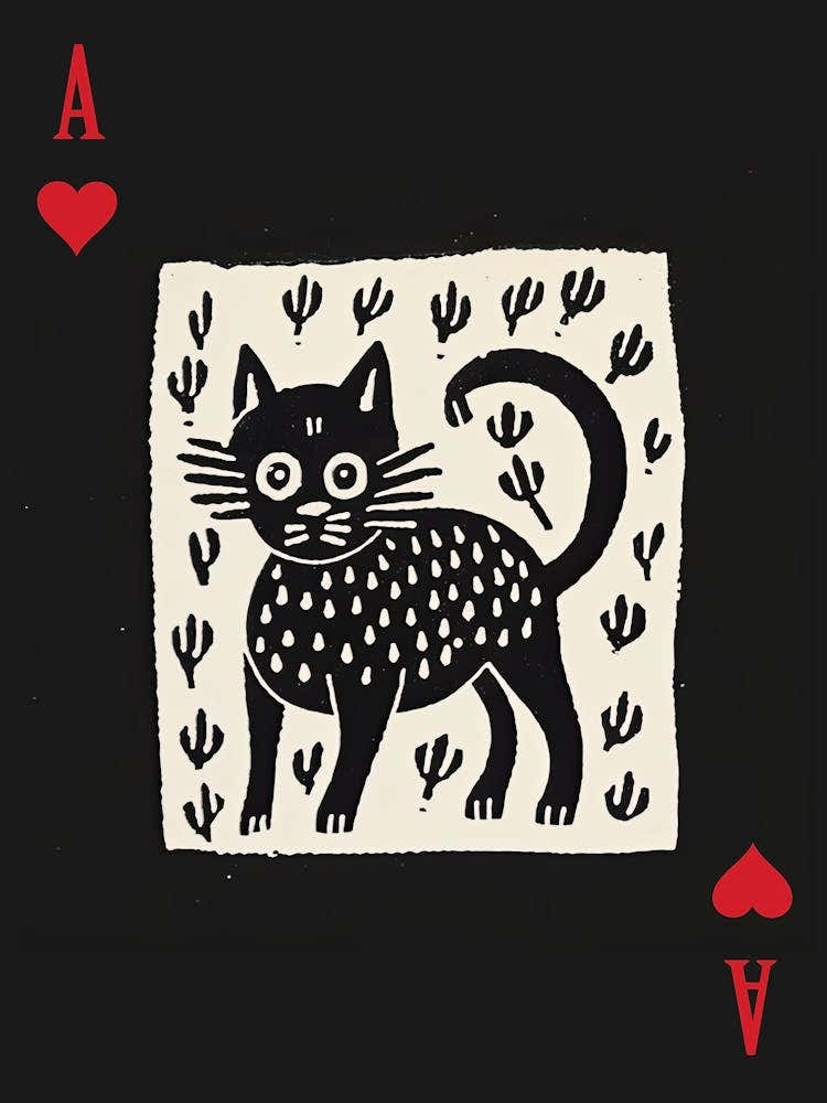 Playing Cards Cat 1 Black 2