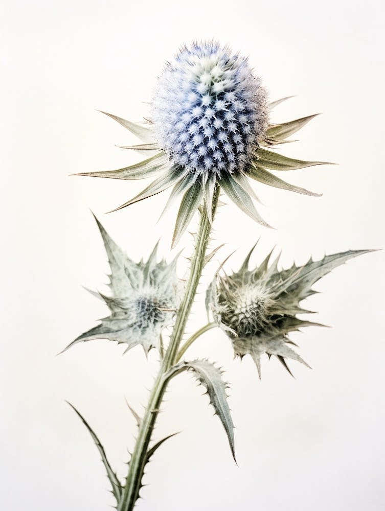 Pressed Wildflower Botanical Art Rattlesnake Master 2
