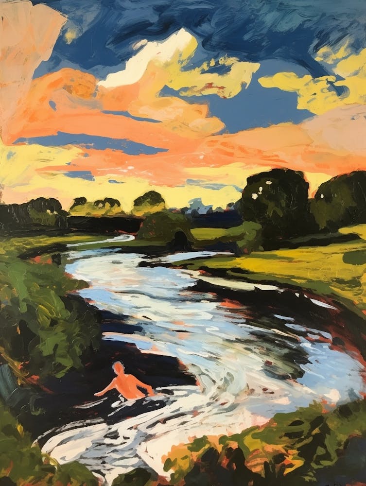 Wild Swimming At River Stou Dorset 4