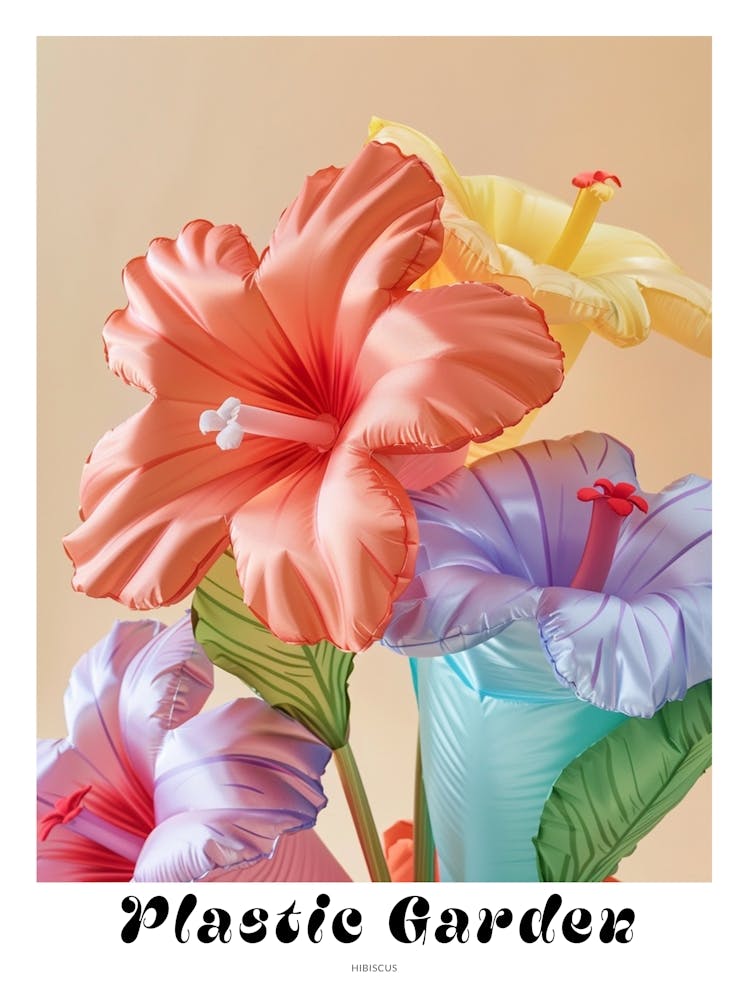 Dreamy Inflatable Flowers Poster Hibiscus 3