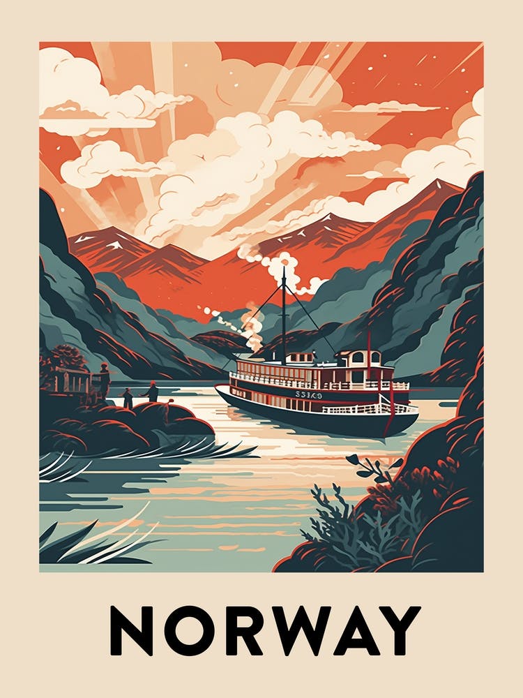 Vintage Travel Poster Norway 10