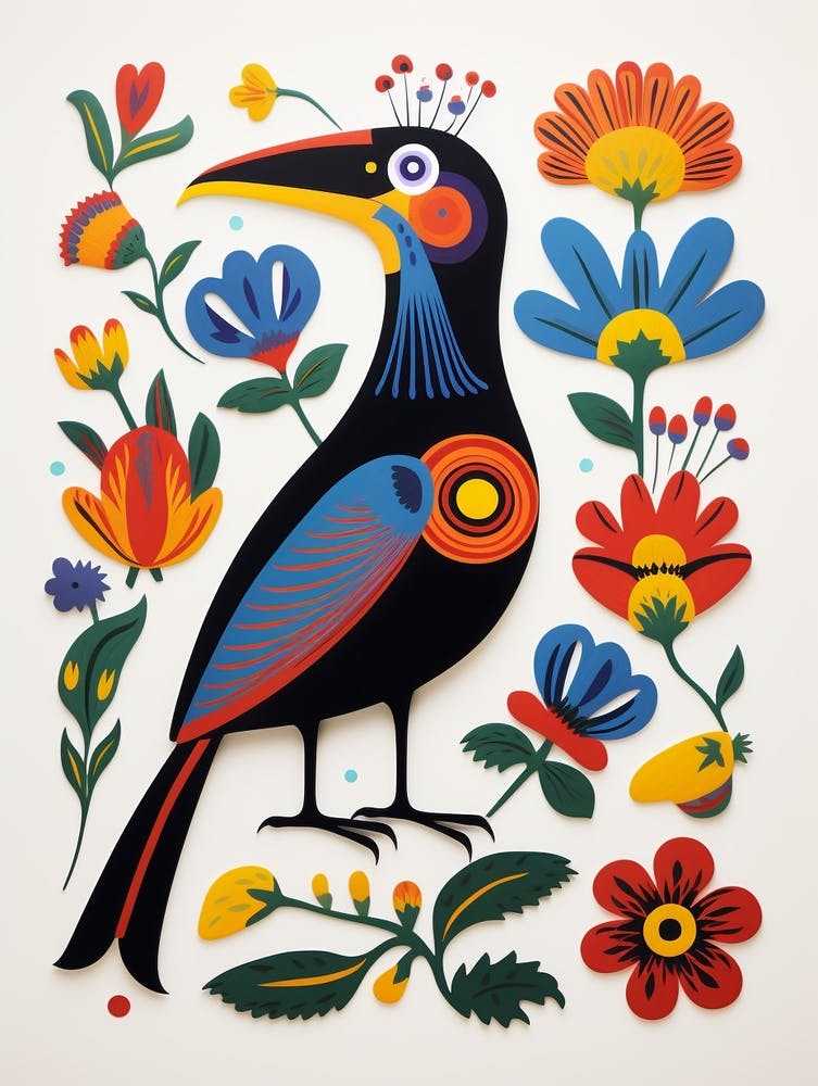 Scandinavian Bird Illustration Cormorant 2