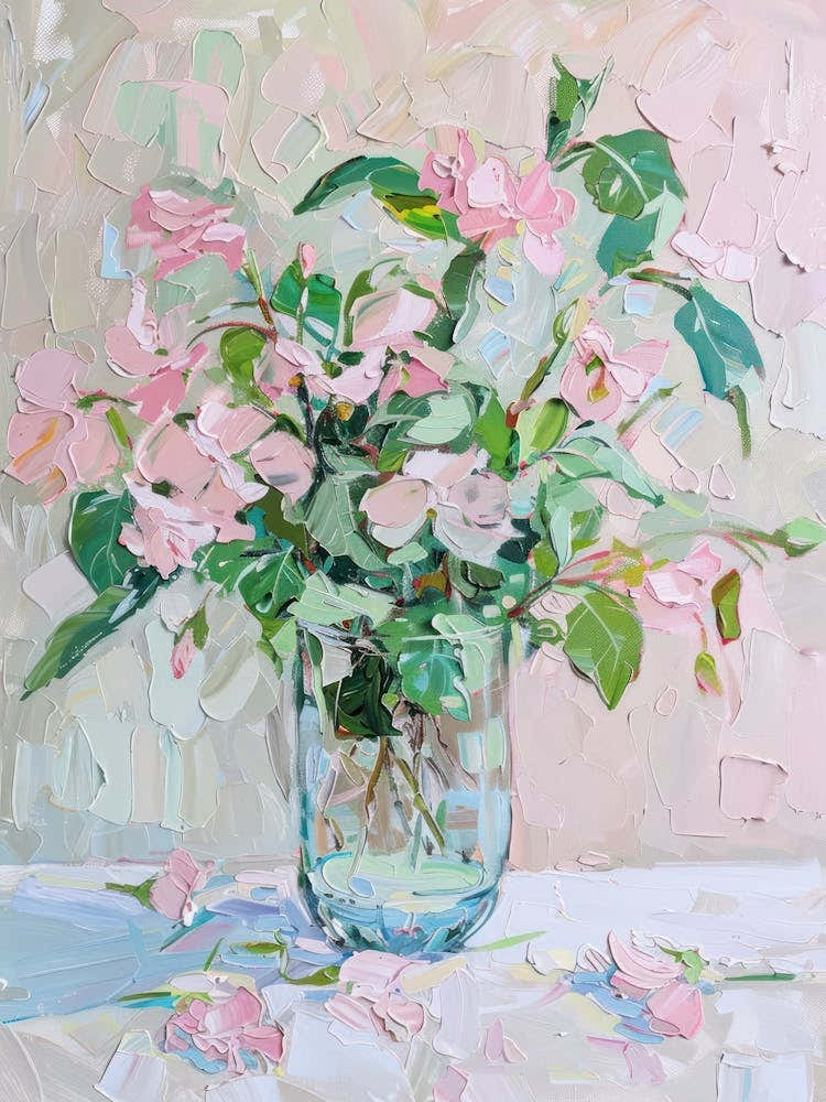 A World Of Flowers Sweet Peas 4 Painting