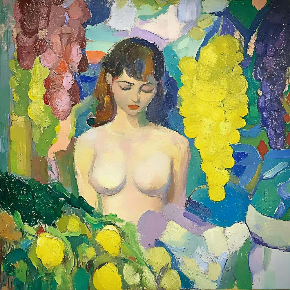 Nude Woman With Fruit 1