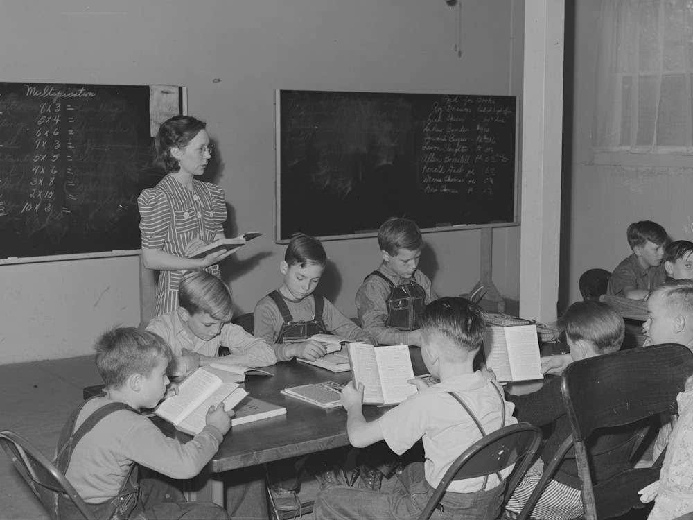 School In Basement Of Church, Hermiston, Oregon, The School Board Didn T Have Adequate Buses For