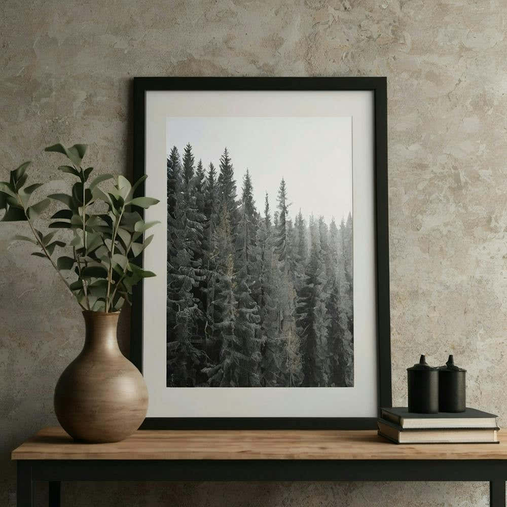 Default Mockup Poster Frame Close Up In Interior Background 3d 1