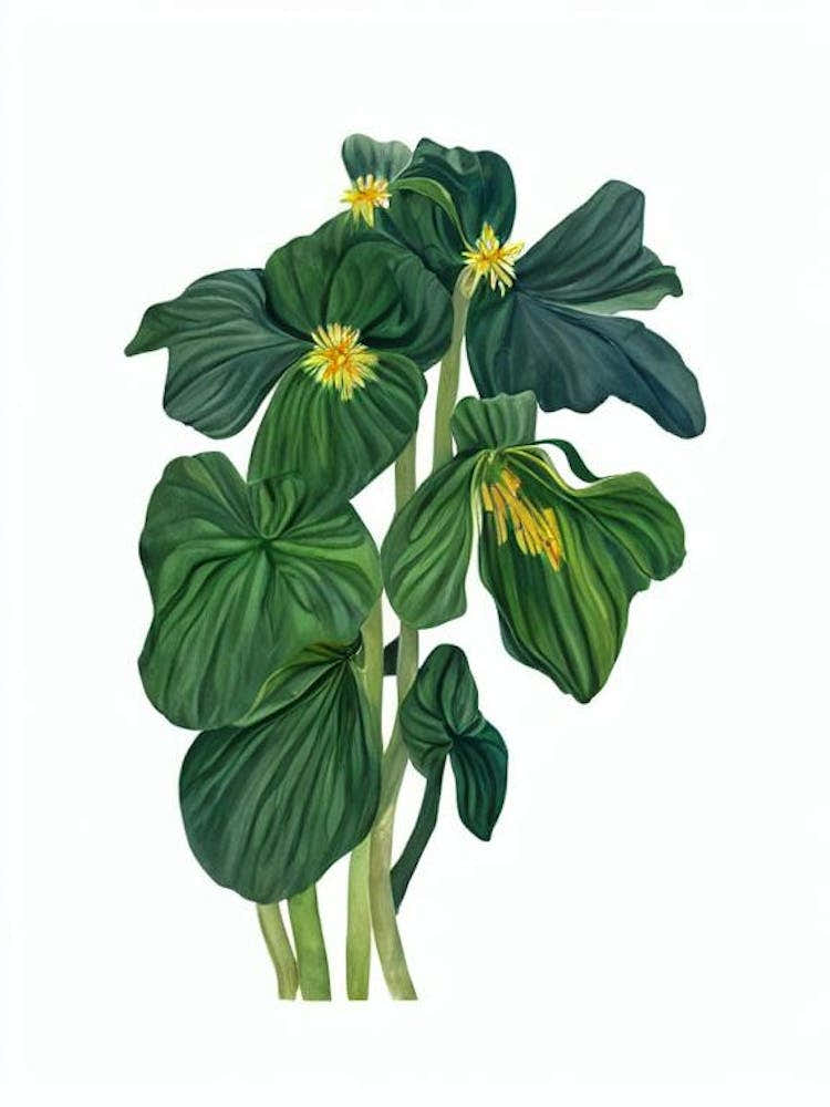 Arrowhead Plant (Syngonium Podophyllum) Watercolor
