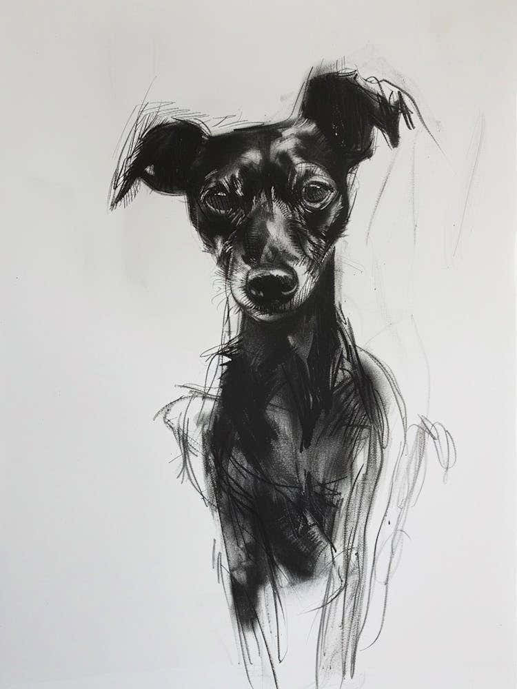 German Pinscher Charcoal Dog Line