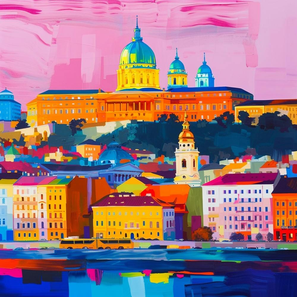 Abstract Travel Collection Budapest Hungary 2