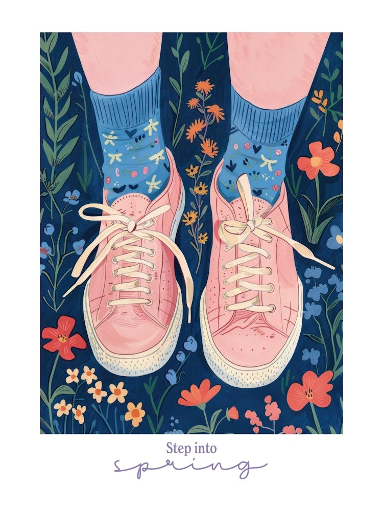 Step Into Spring Flowers And Sneakers Spring 3