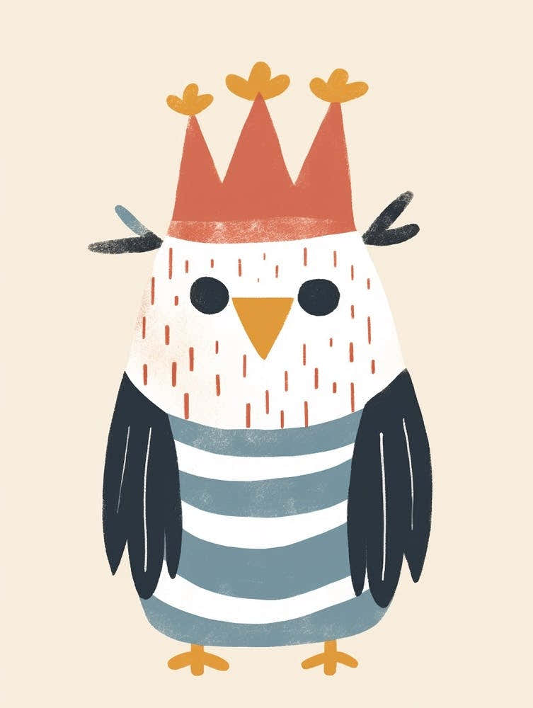 Little Eagle 1 Wearing A Crown