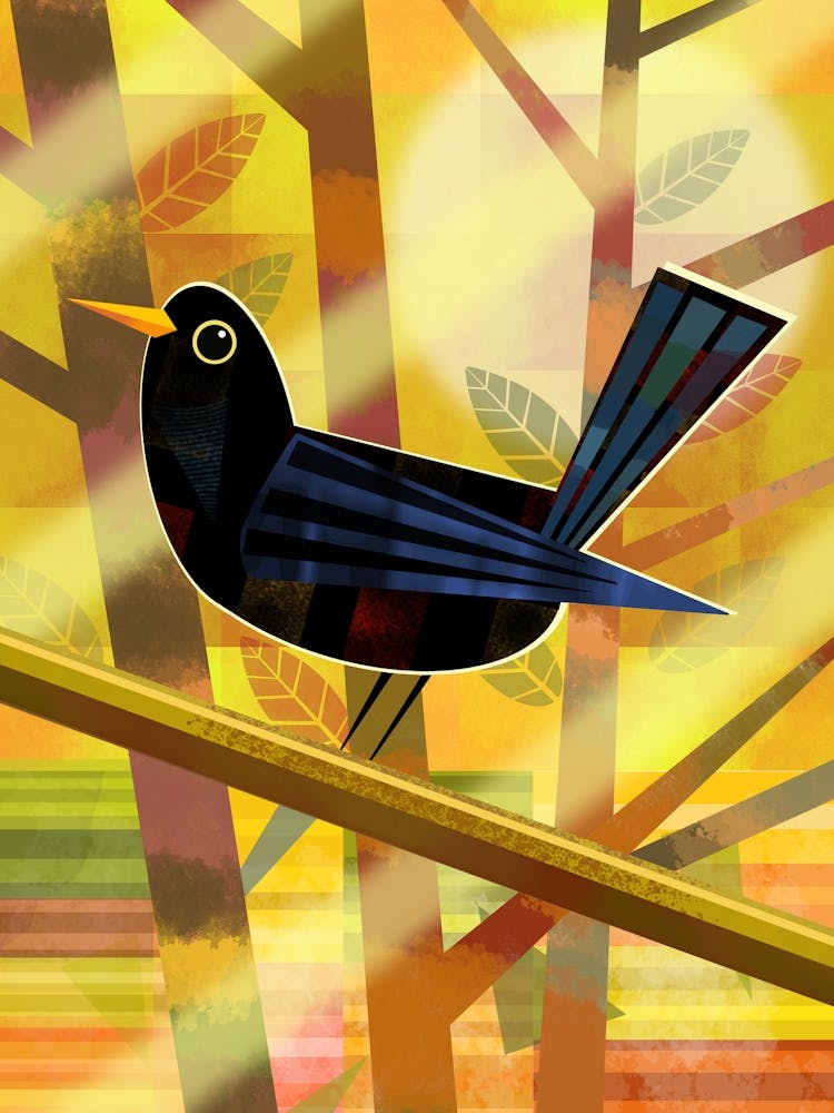 Bird On Branch