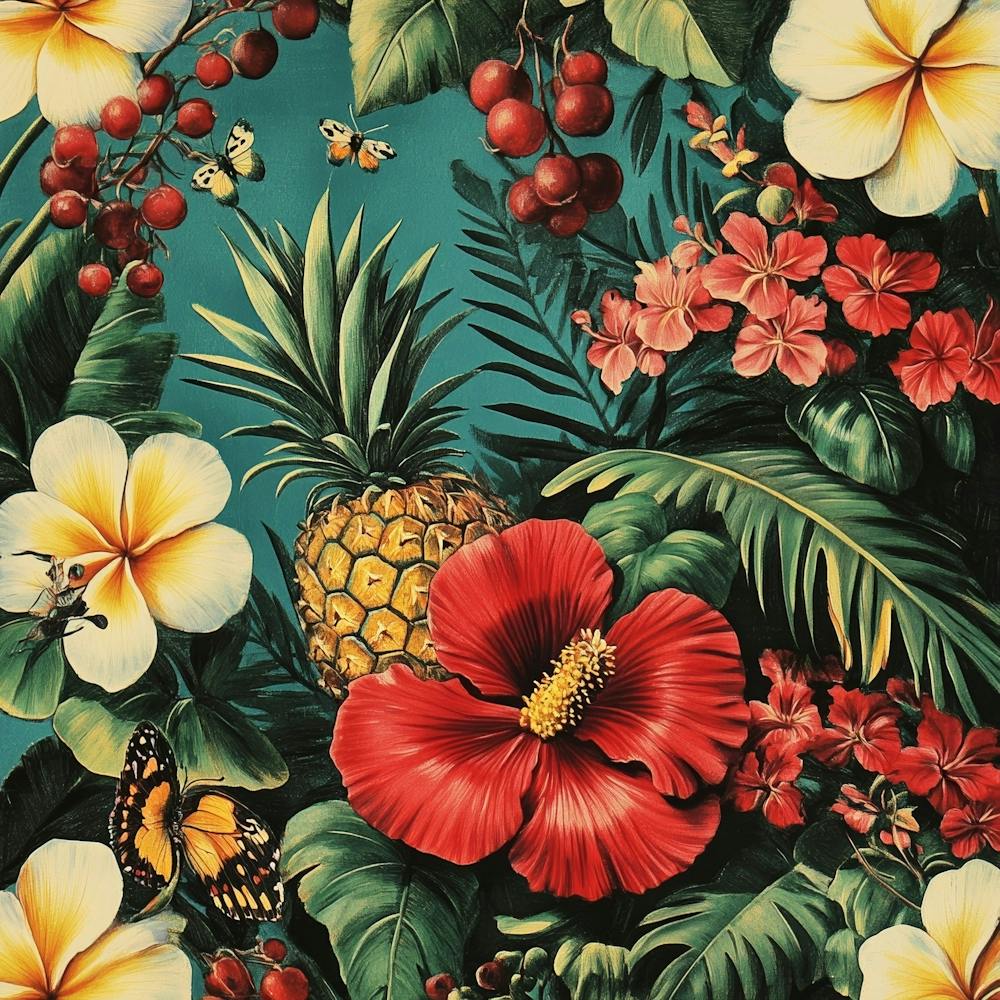 Tropical Flowers Art 5