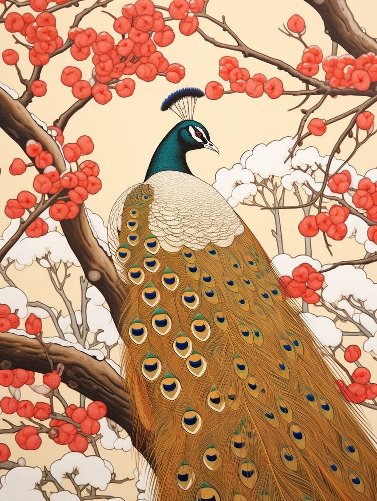 Bird Illustration Peacock 3