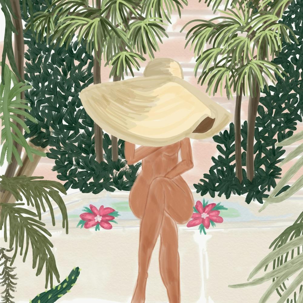 Nude Woman In Hat