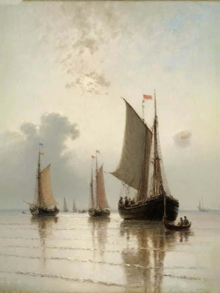 Boats In The Water Painting