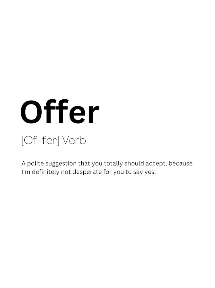 Offer Definition Meaning