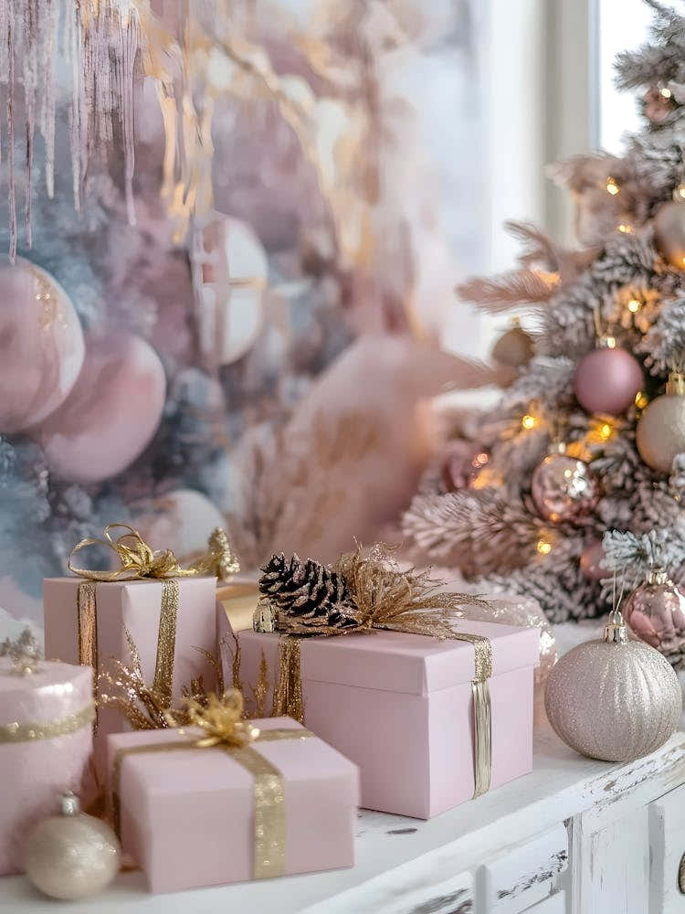 Pink Christmas Tree 5