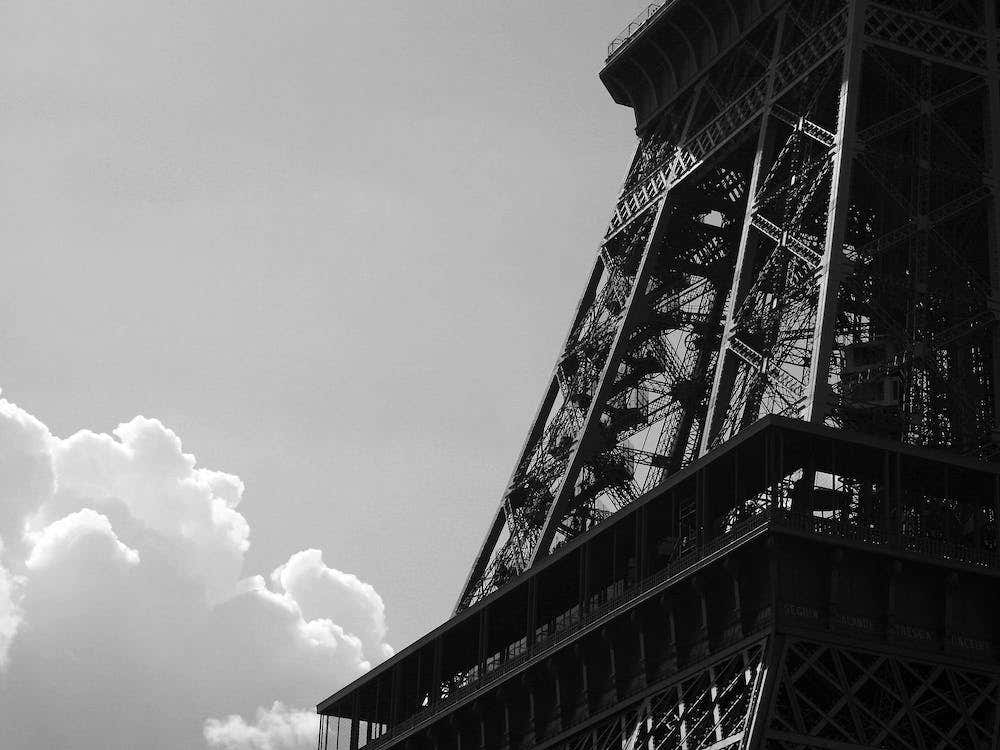 Eiffel and Cloud - Paris France