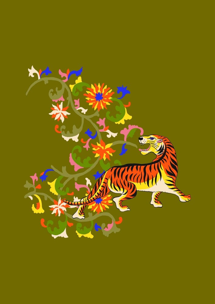 Tiger Tapestry
