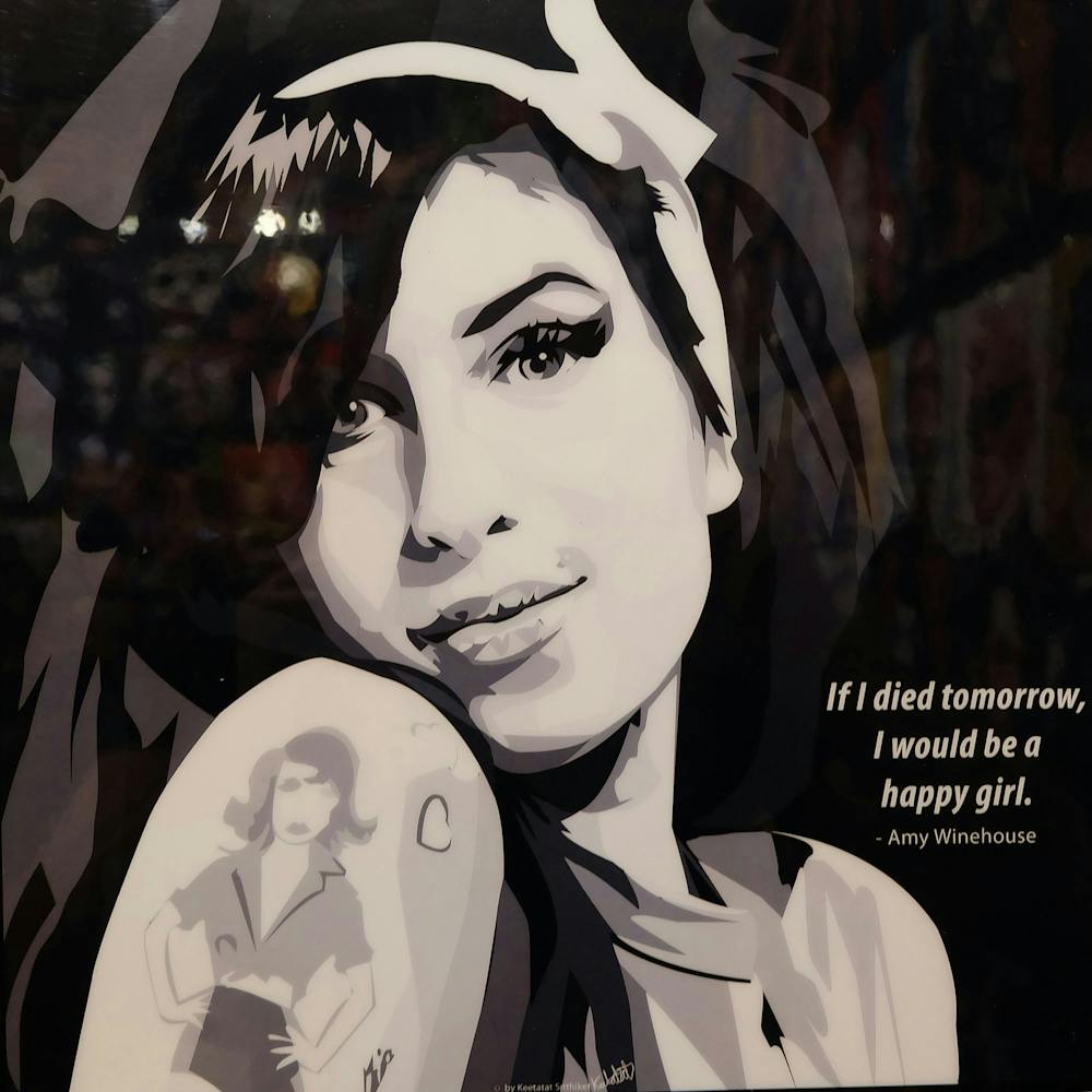 Amy Winehouse minimalistic art