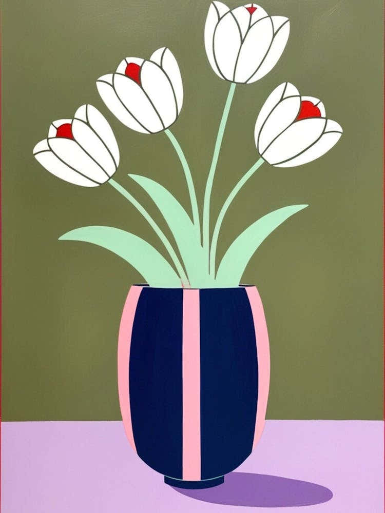 Tulips In A Vase 22