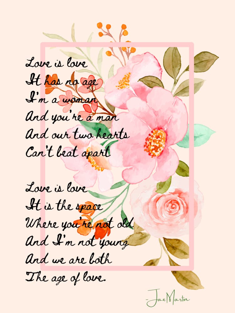 Love Has No Age Sign