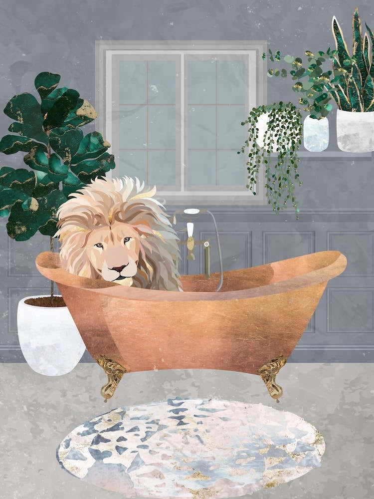 Lion In The Bath