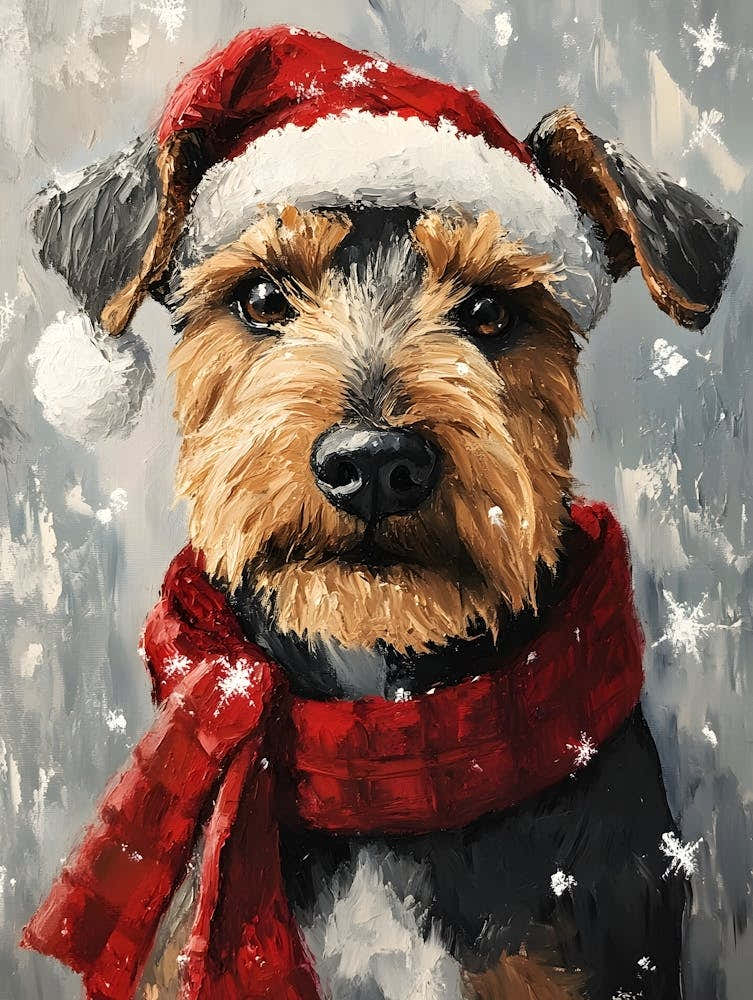 Christmas Airedale 4