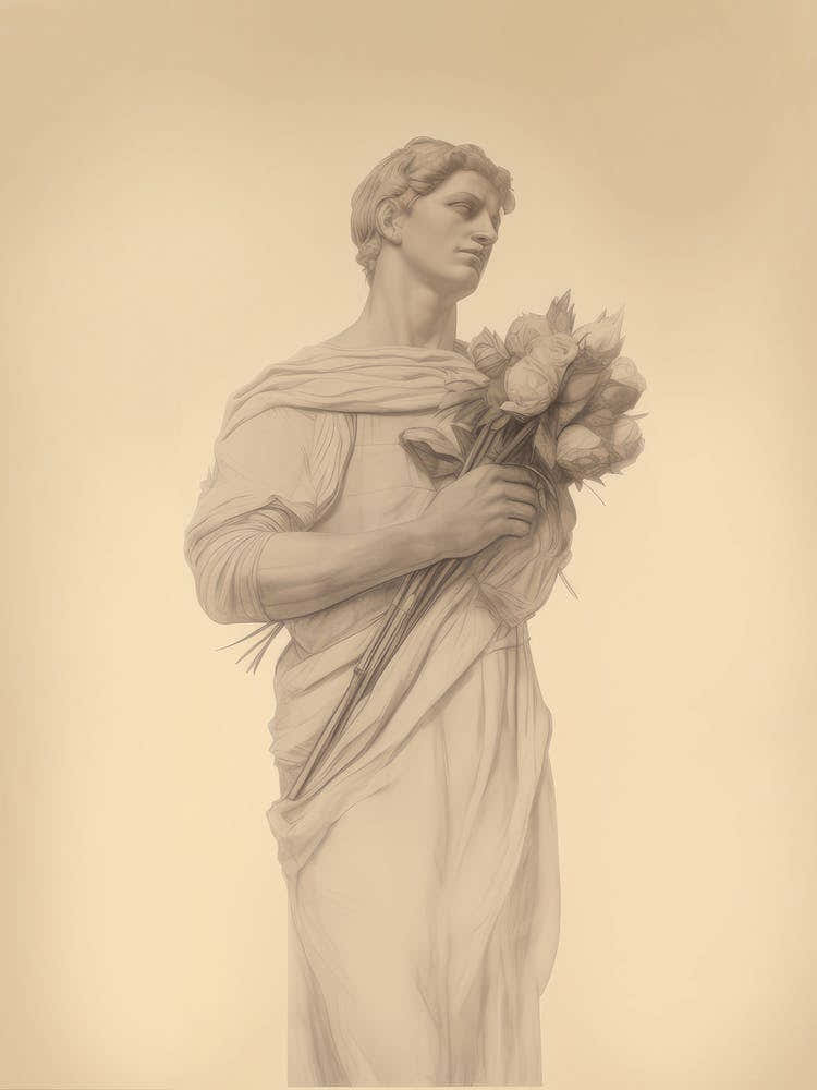 Vintage Greek Statue Study
