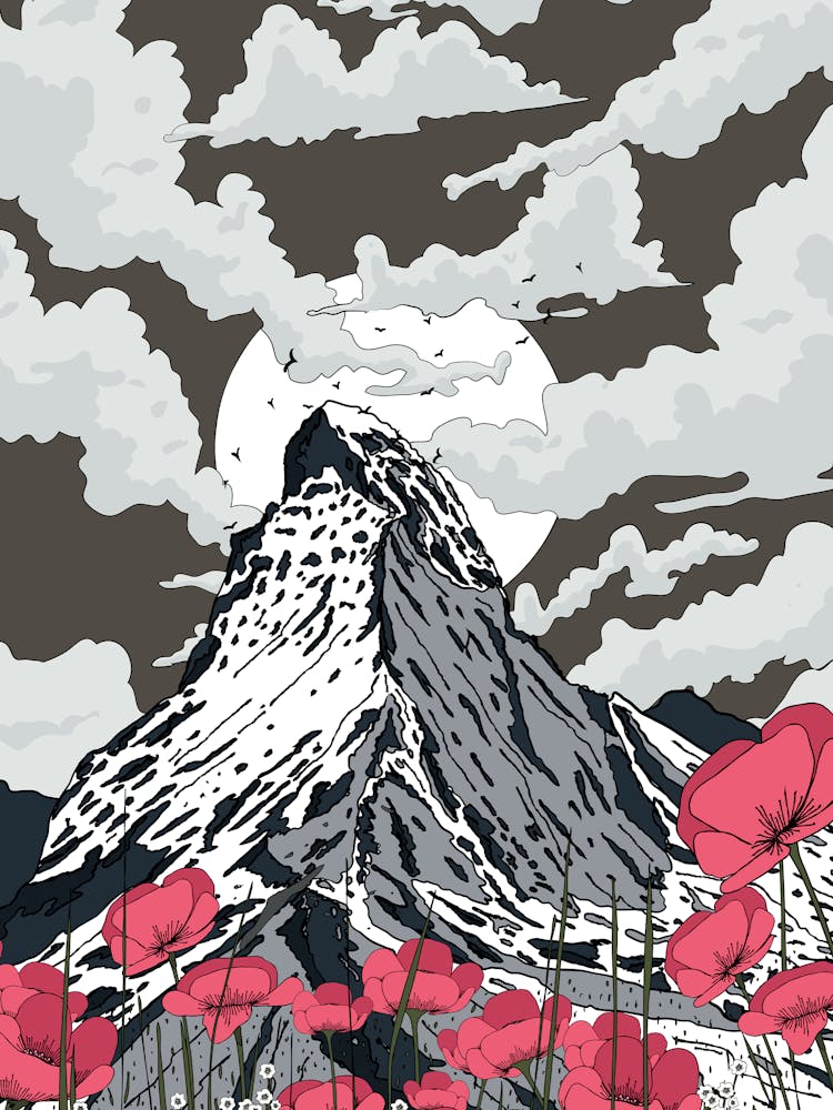 Poppies In The Mountains 3