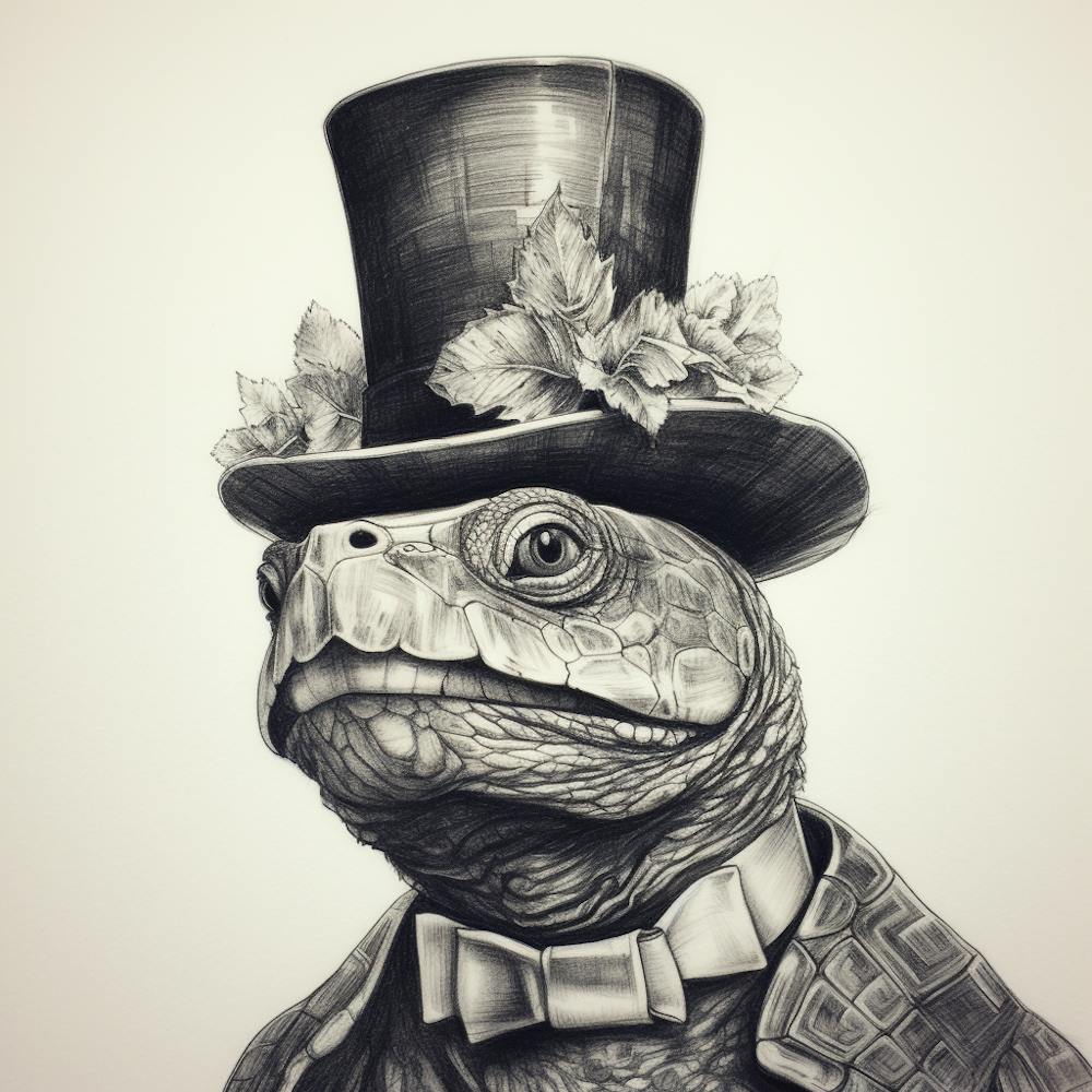 Turtle In Top Hat