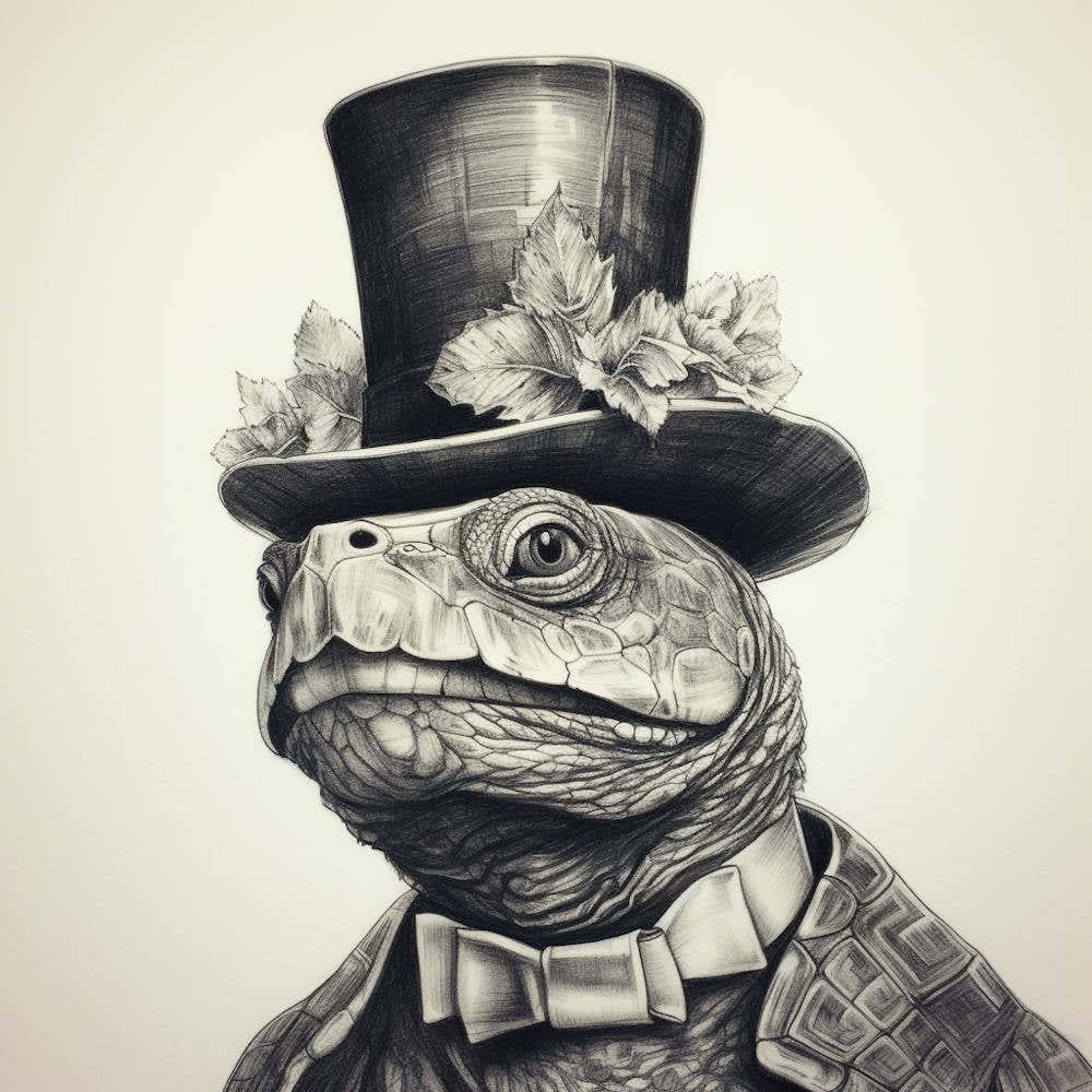 Turtle In Top Hat