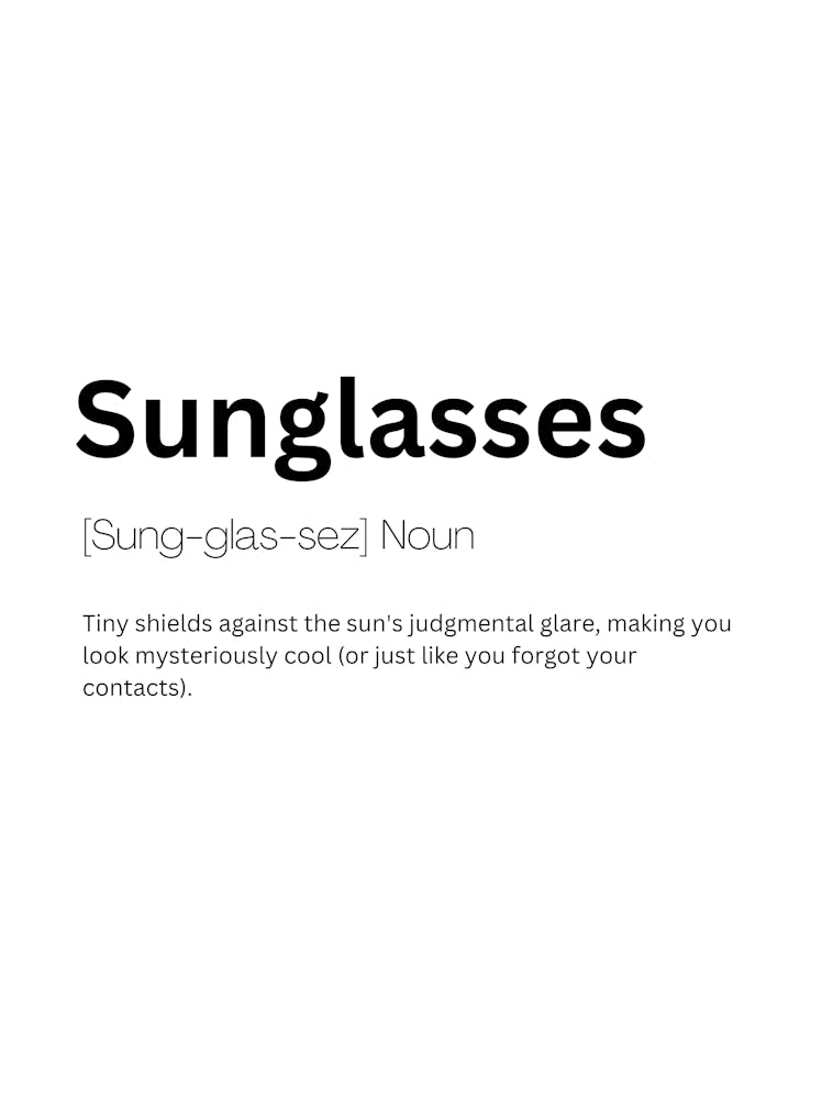 Sunglasses Definition Meaning